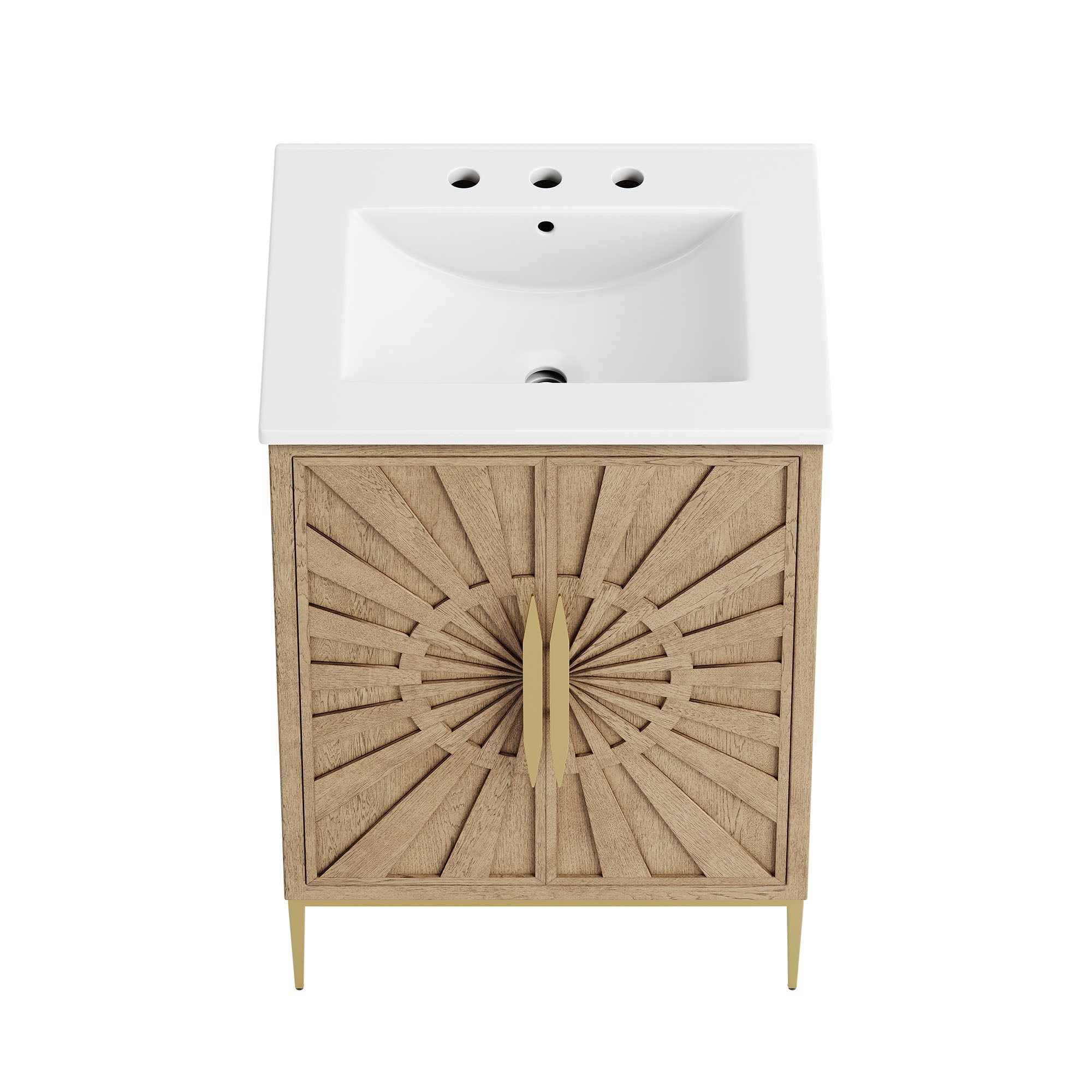 Awaken 24" Bathroom Vanity - Oak White