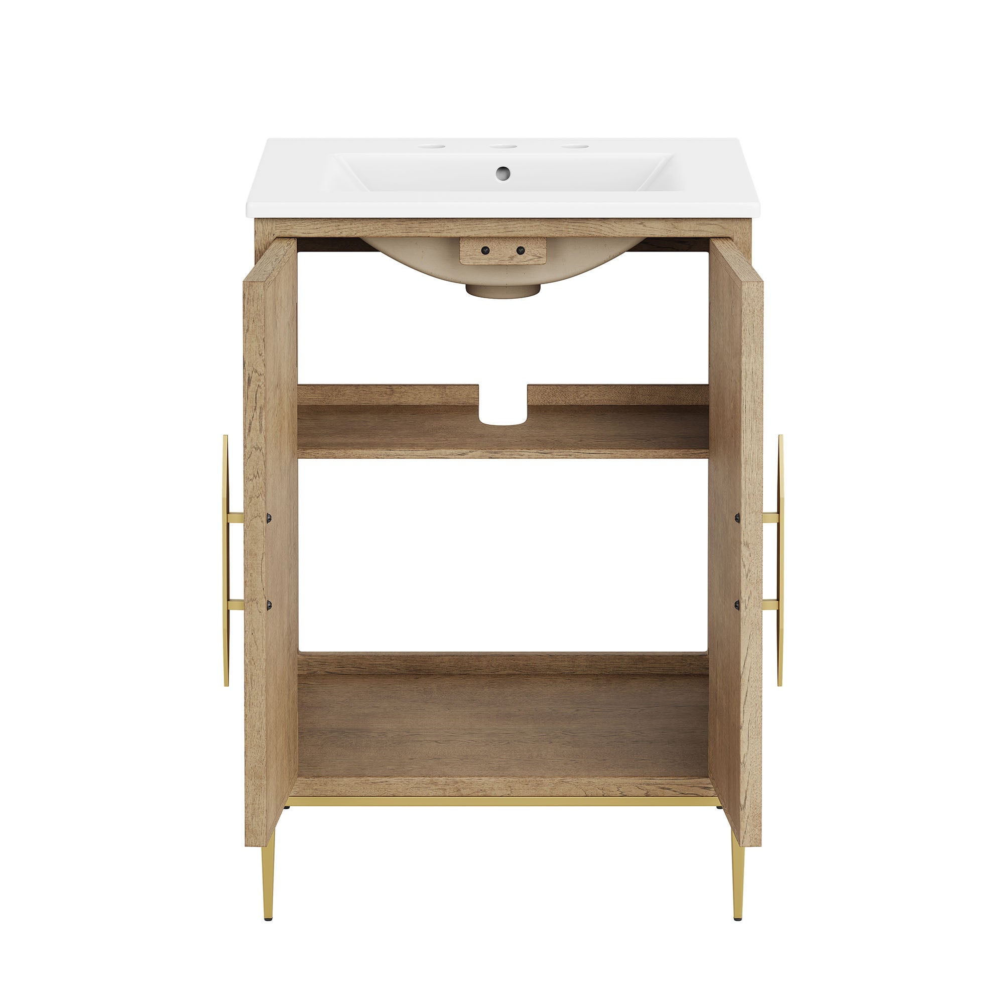 Awaken 24" Bathroom Vanity - Oak White