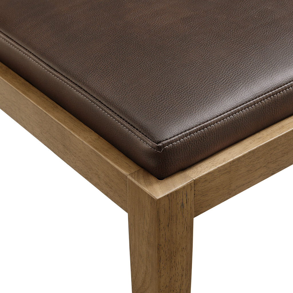 Calder Vegan Leather Dining Side Chair - Espresso