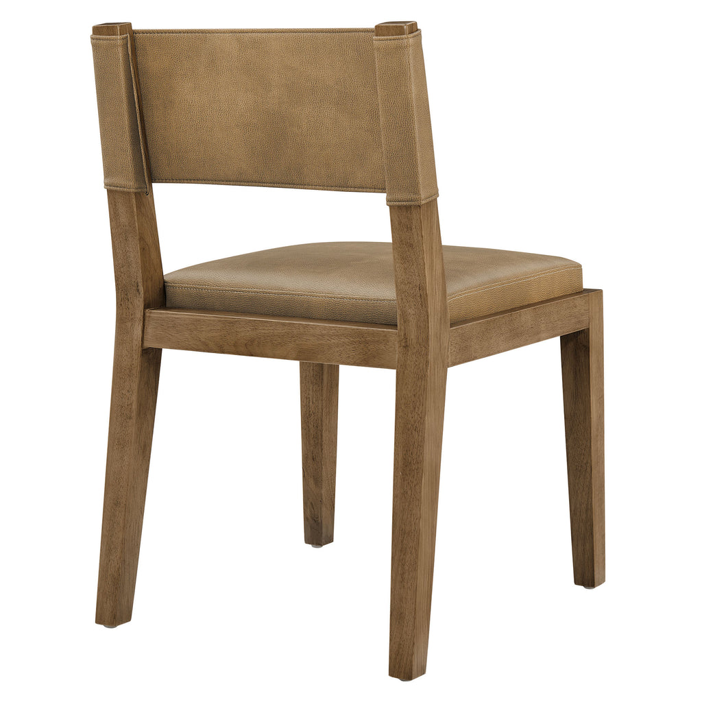 Calder Vegan Leather Dining Side Chair - Toast