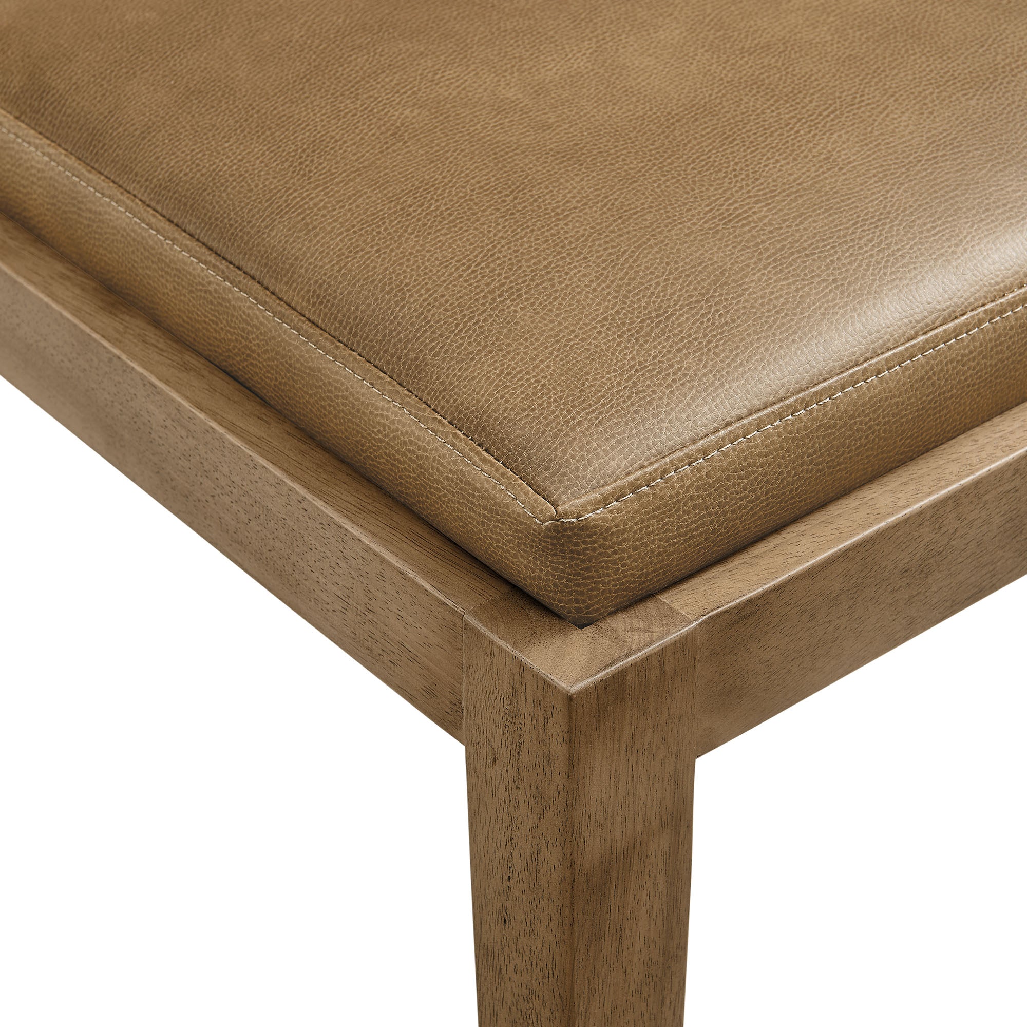 Calder Vegan Leather Dining Side Chair - Toast