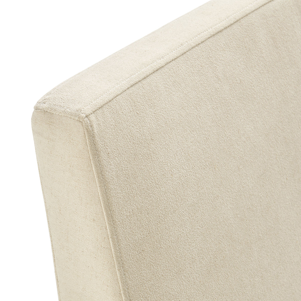 Tessera Upholstered Linen-Blend Slipcovered Dining Chair