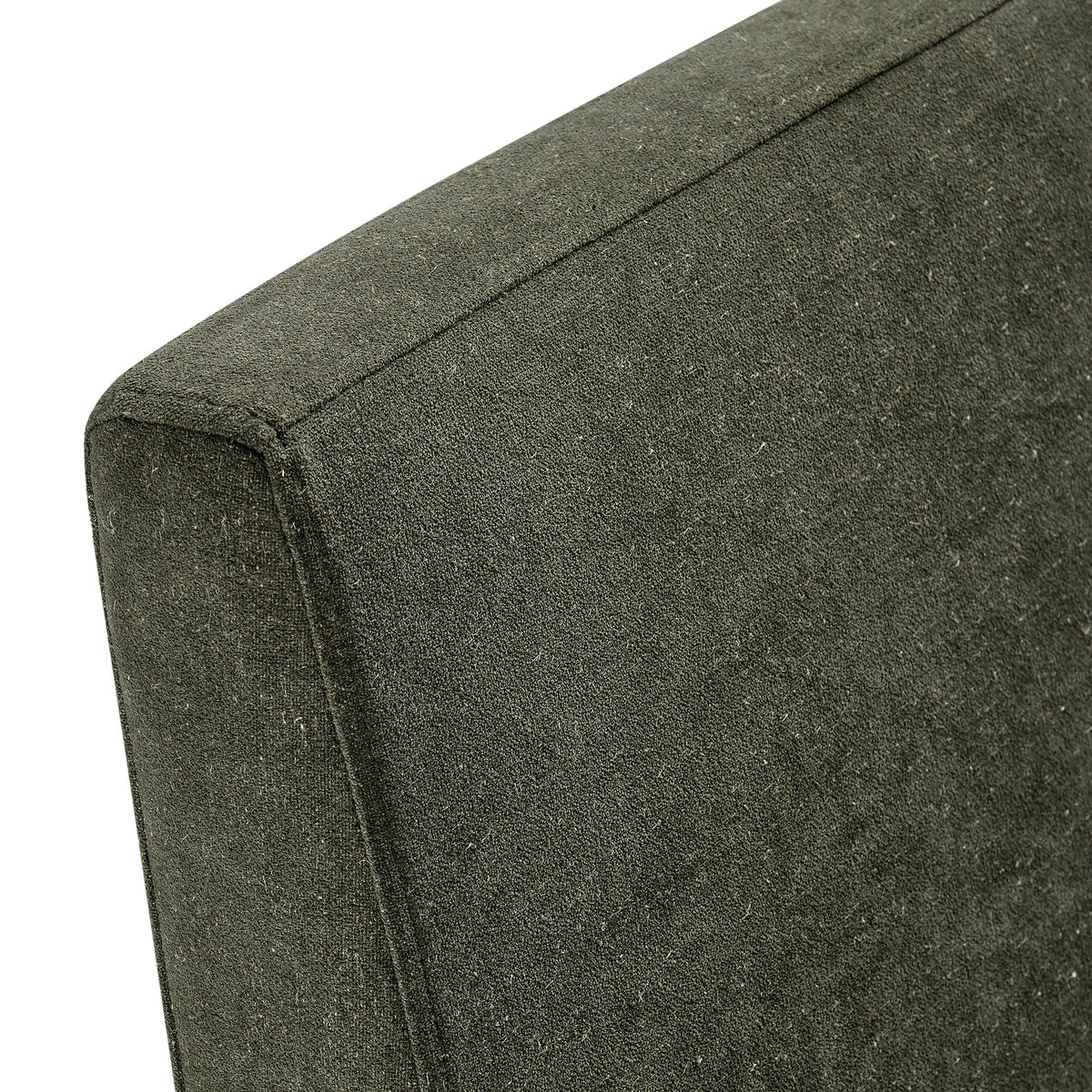 Tessera Upholstered Linen-Blend Slipcovered Dining Chair - Sage