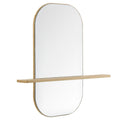 Solstice Large Oval Mirror - Oak