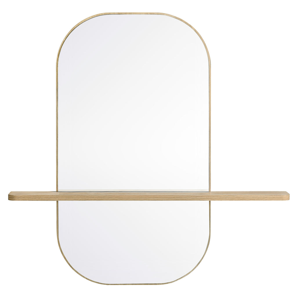 Solstice Large Oval Mirror - Oak
