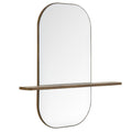 Solstice Large Oval Mirror - Walnut