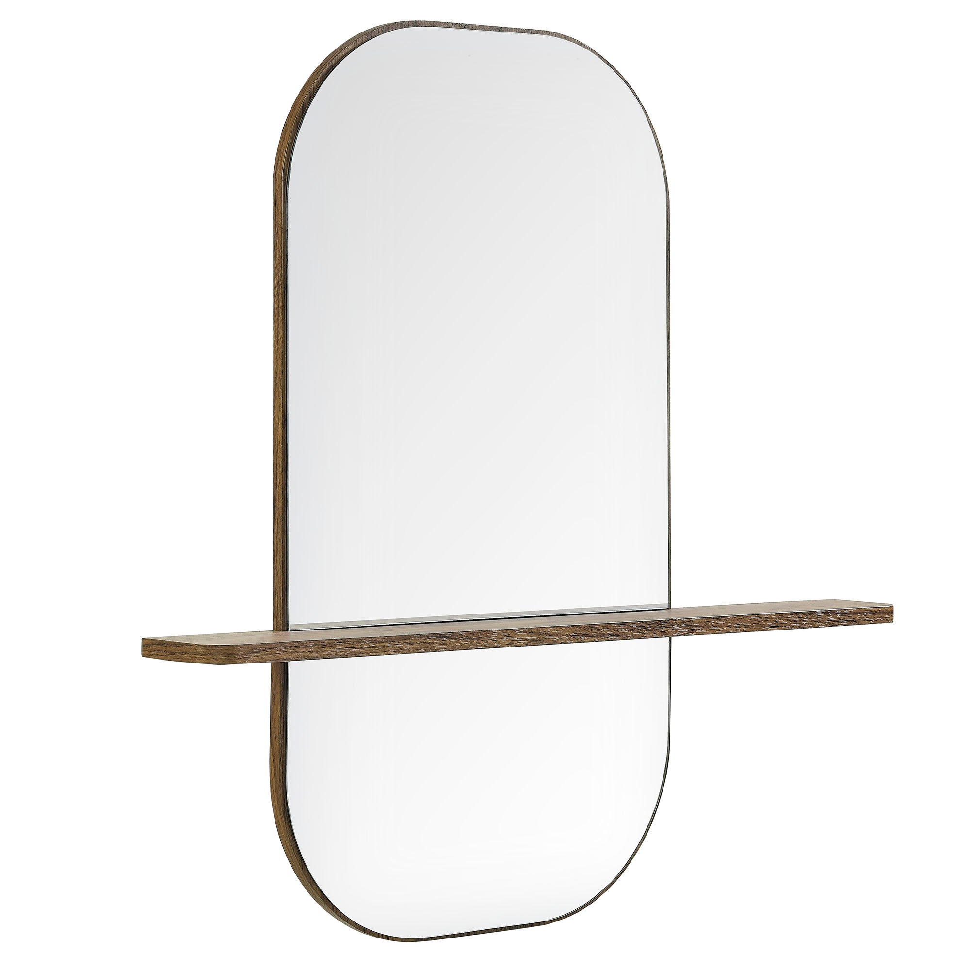 Solstice Large Oval Mirror - Walnut