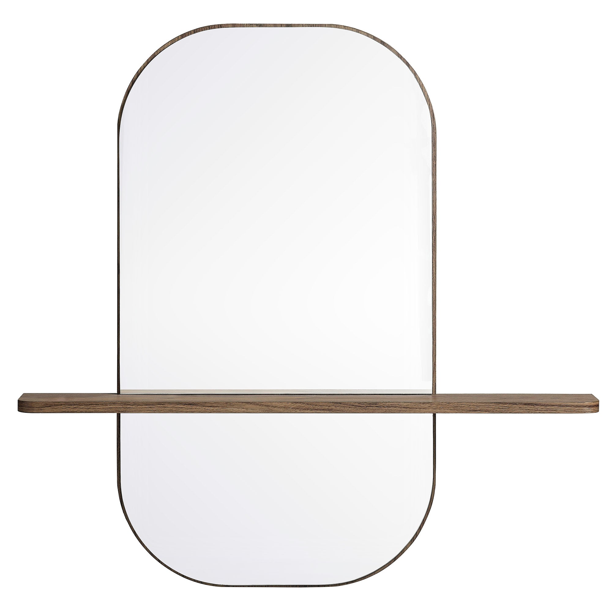 Solstice Large Oval Mirror - Walnut