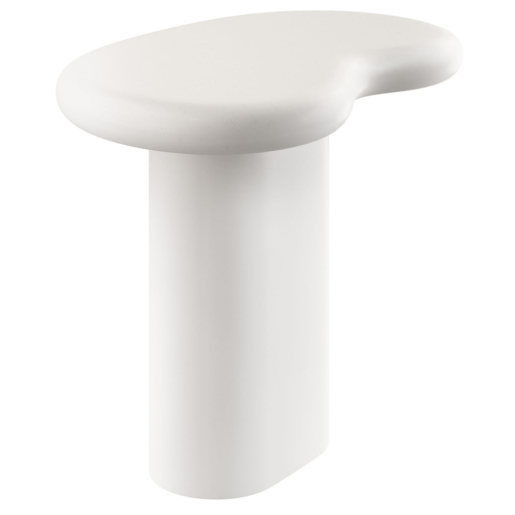 Elowen Outdoor Patio Side Table - White