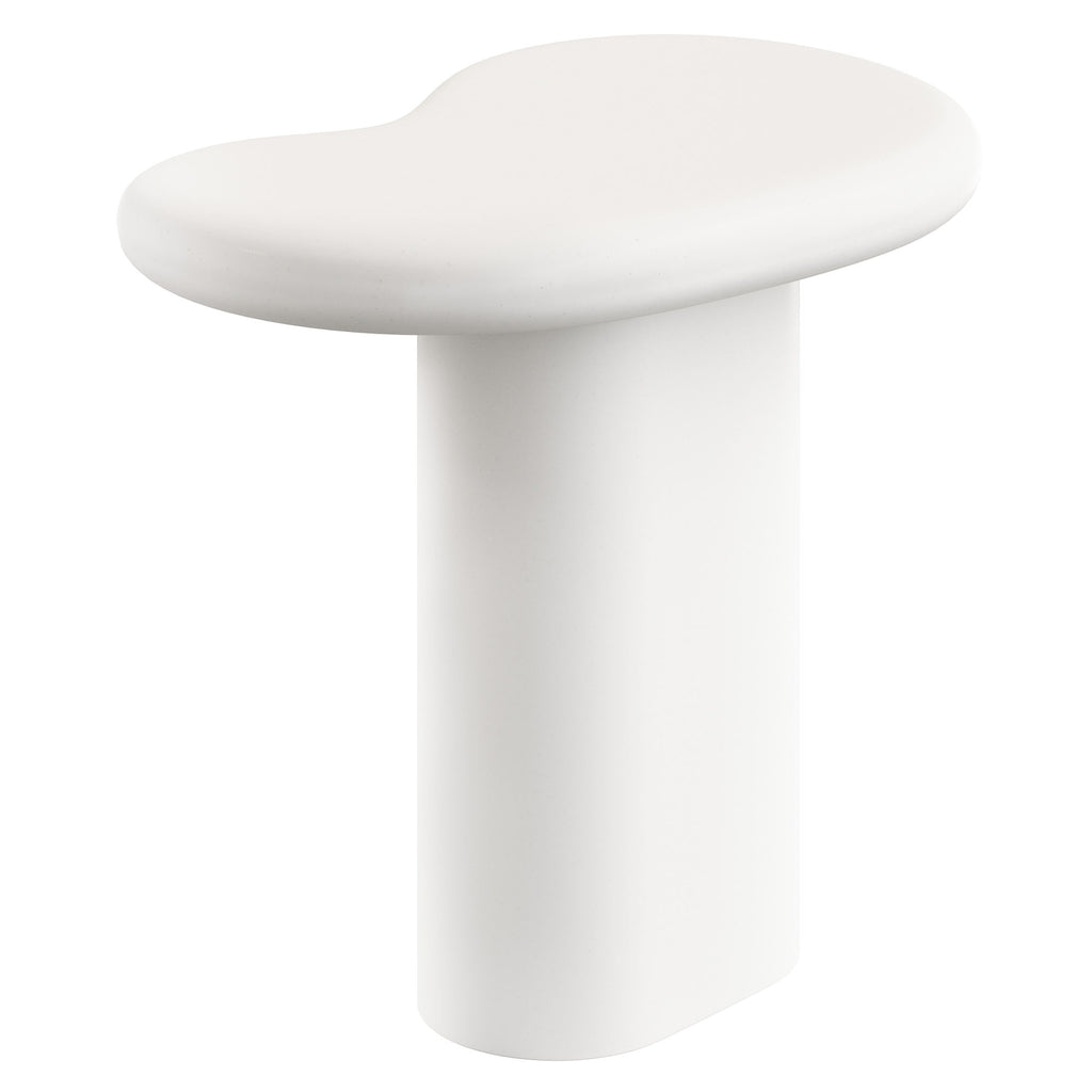 Elowen Outdoor Patio Side Table - White