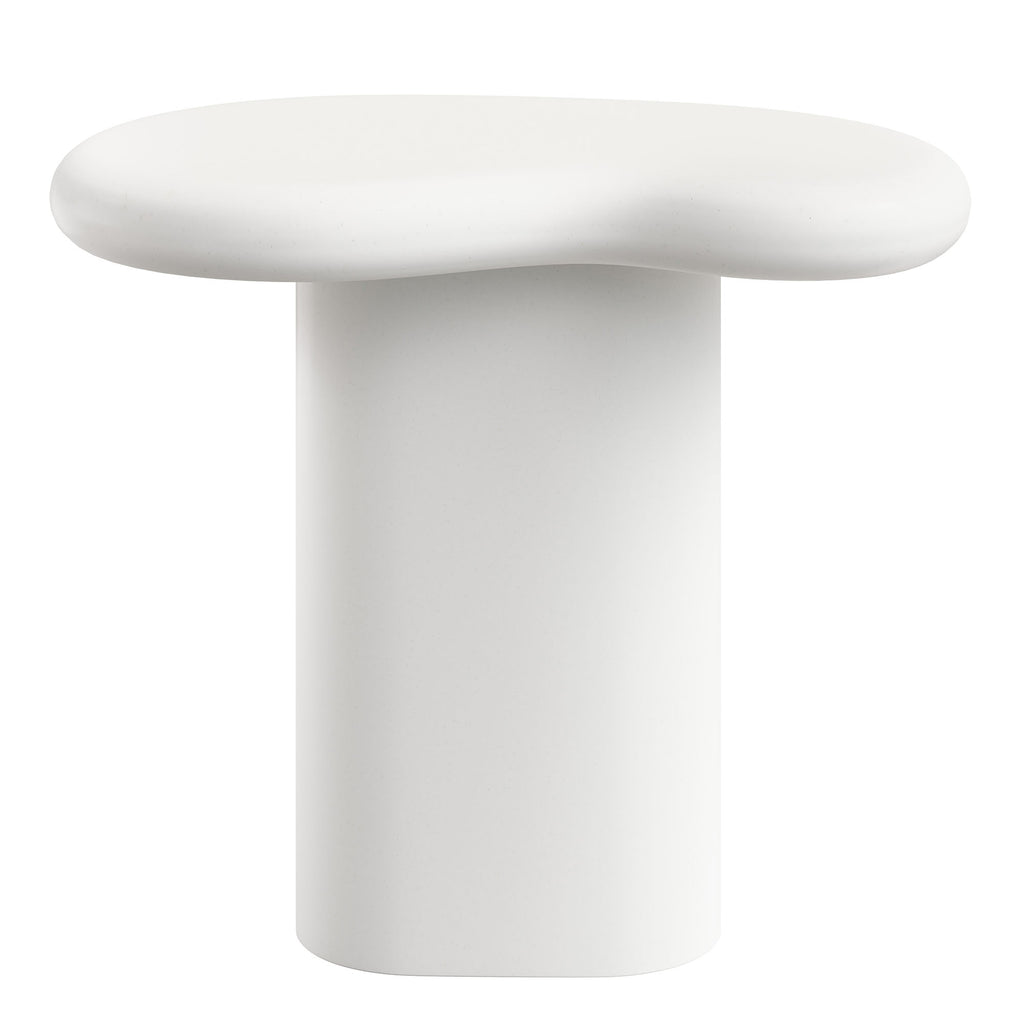 Elowen Outdoor Patio Side Table - White