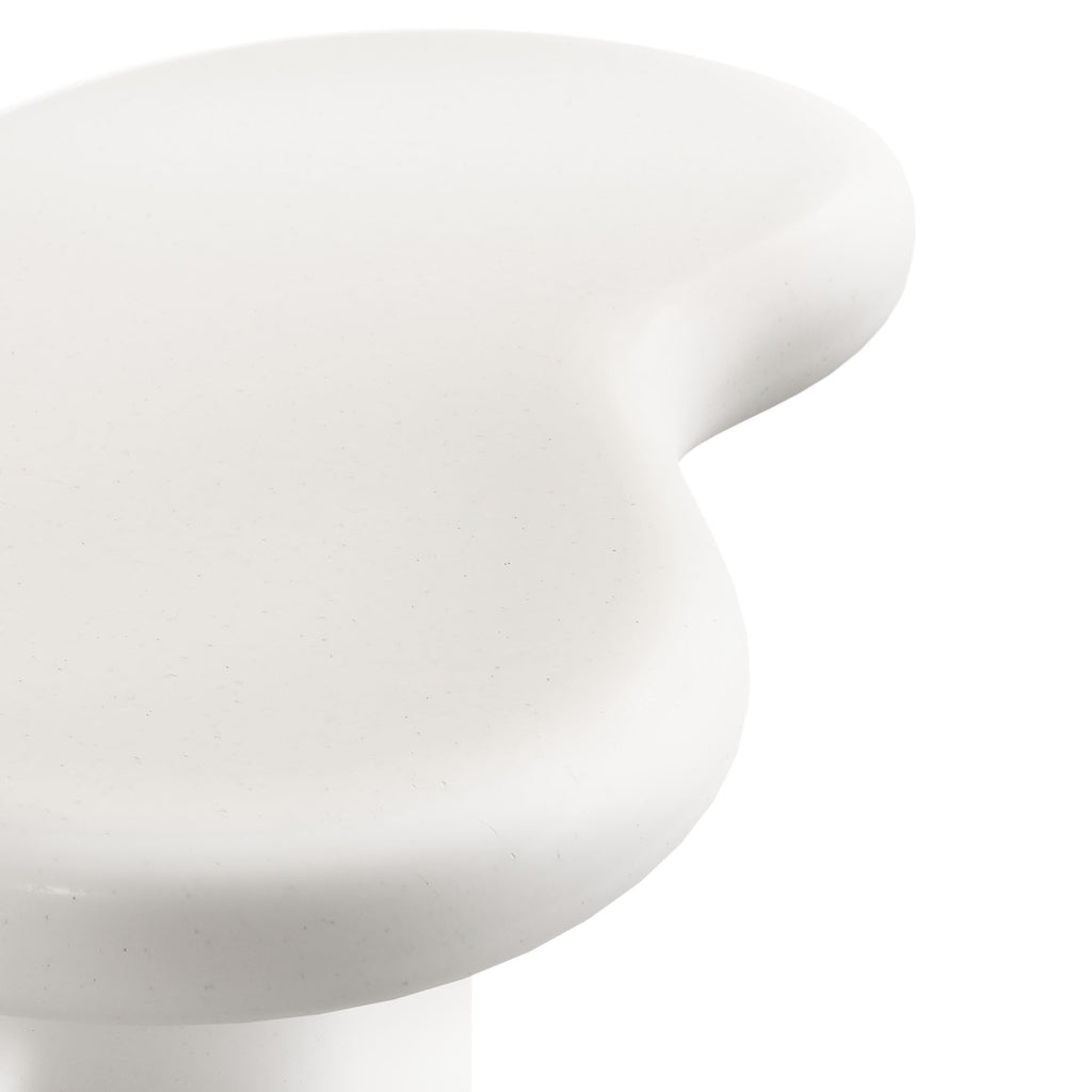 Elowen Outdoor Patio Side Table - White