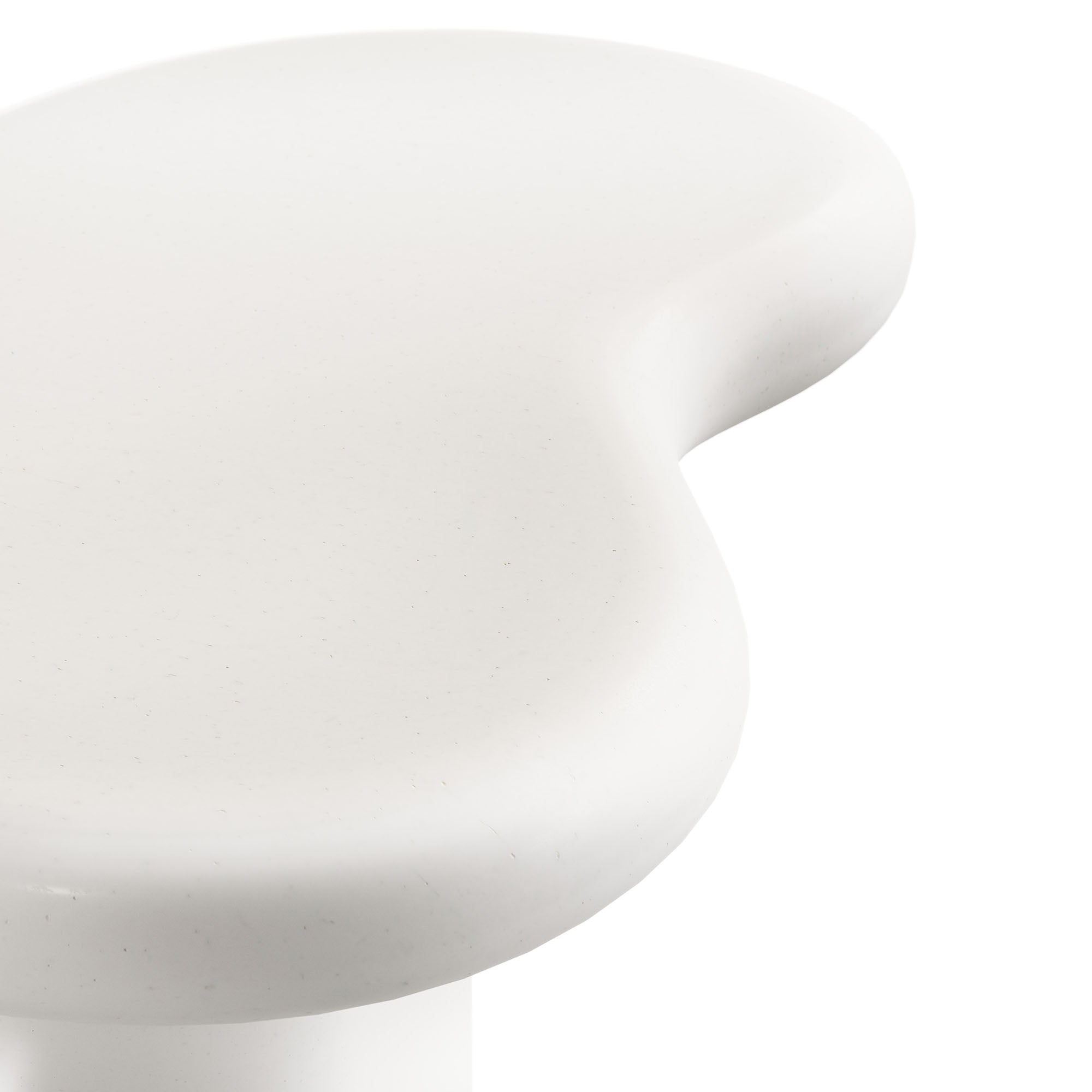 Elowen Outdoor Patio Side Table - White