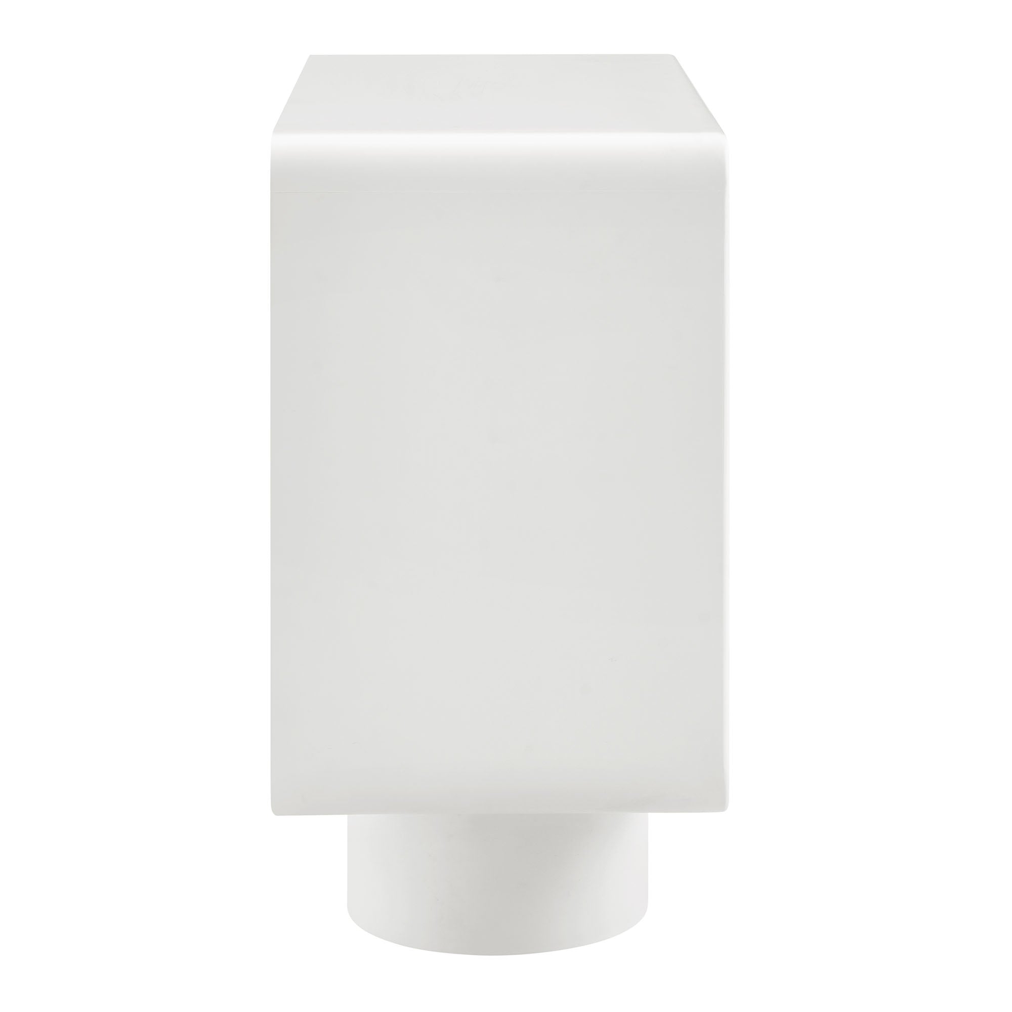 Lumo 2-Door Curved Wood Accent Cabinet - White