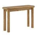 Alvia Oak Wood Console Table - Weathered Oak