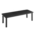 Alvia 86"-105" Extendable Rectangular Oak Wood Dining Table - Black