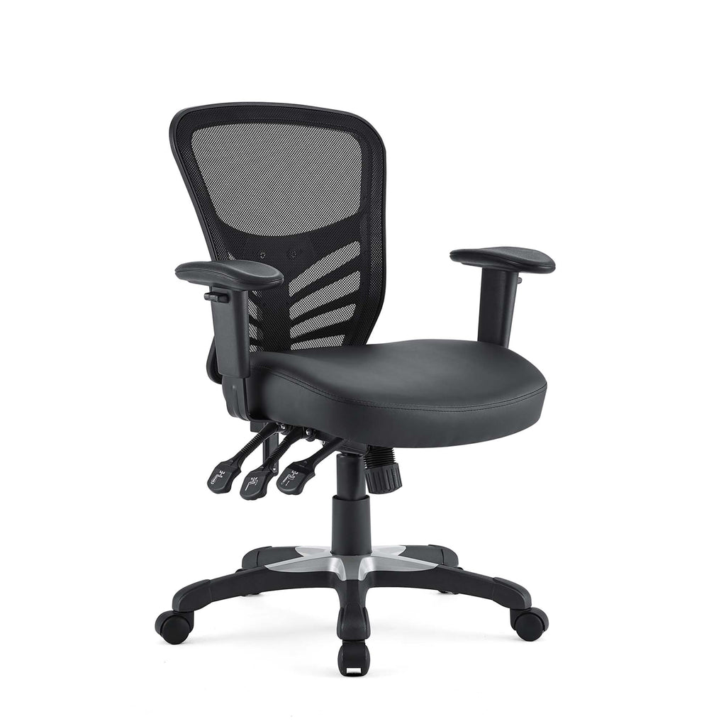 Articulate Vinyl Office Chair - Black