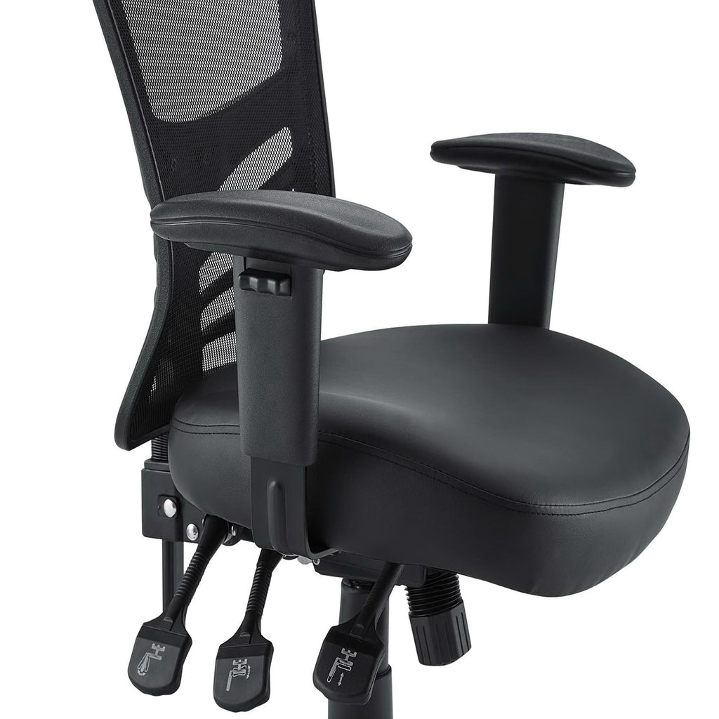 Articulate Vinyl Office Chair - Black