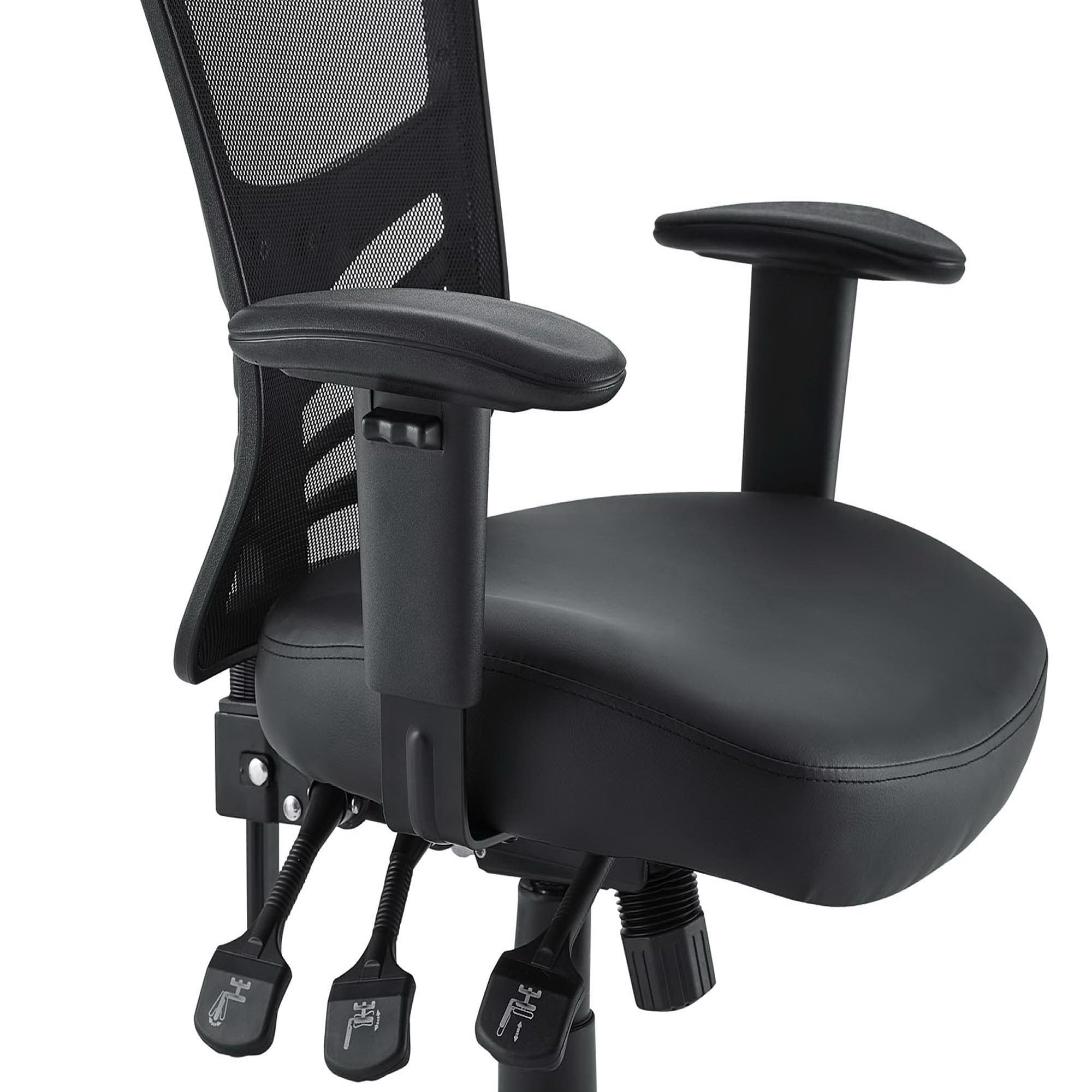 Articulate Vinyl Office Chair - Black