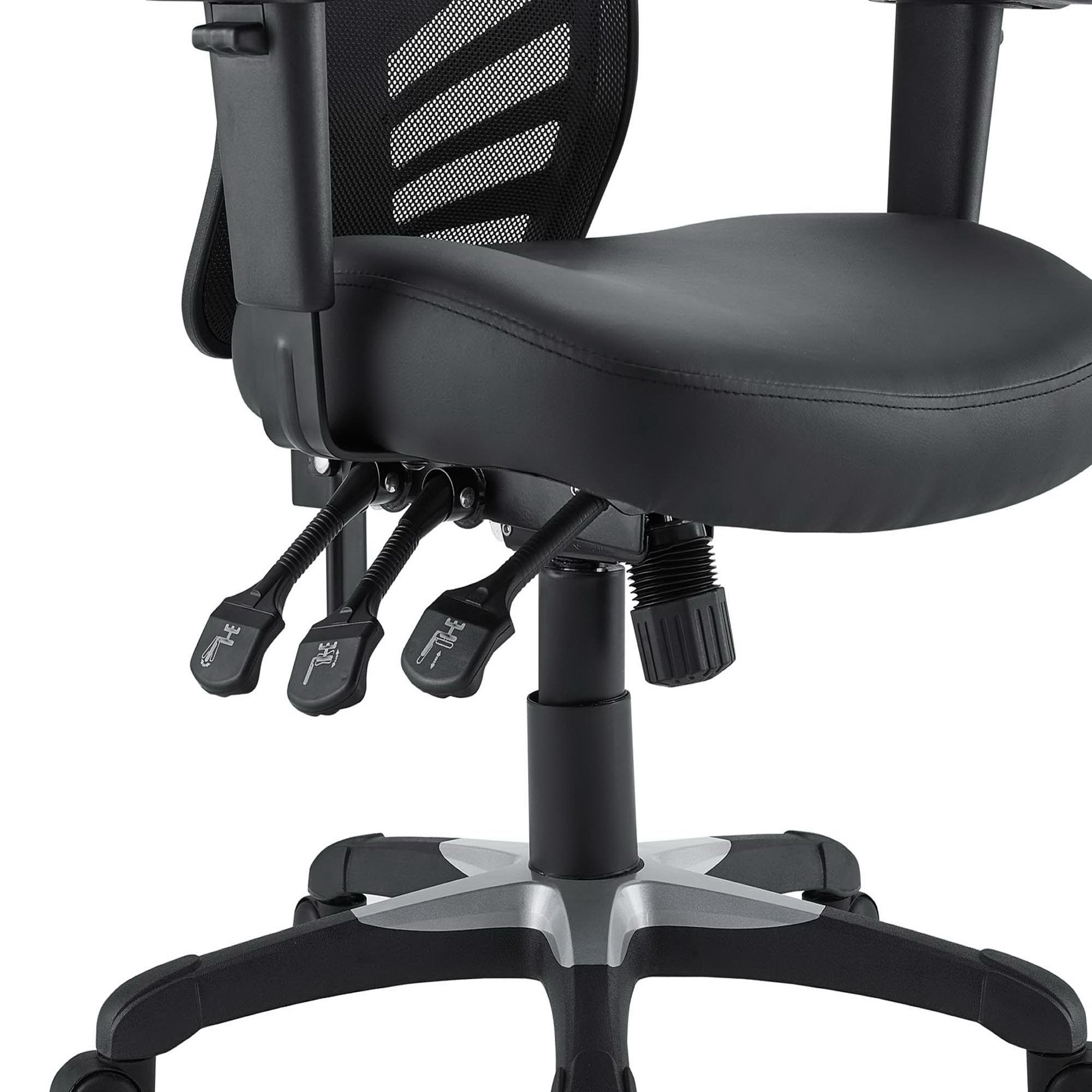 Articulate Vinyl Office Chair - Black
