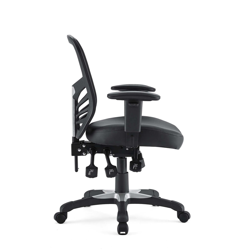 Articulate Vinyl Office Chair - Black