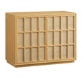 Aiko 39 Inch Japandi Accent Cabinet - Light Oak