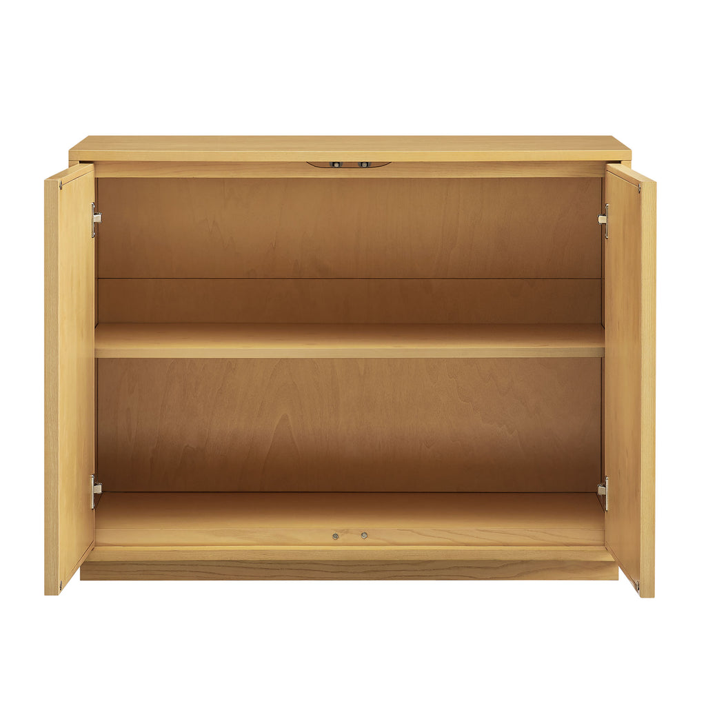 Aiko 39 Inch Japandi Accent Cabinet - Light Oak