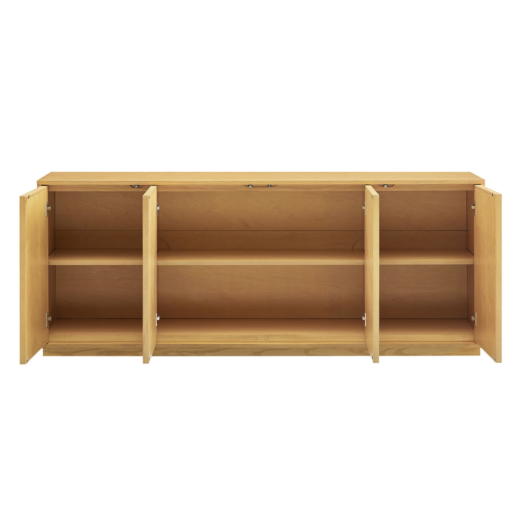 Aiko 76 Inch Japandi Sideboard - Light Oak