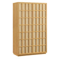 Aiko 64 Inch Tall Japandi Storage Cabinet - Light Oak