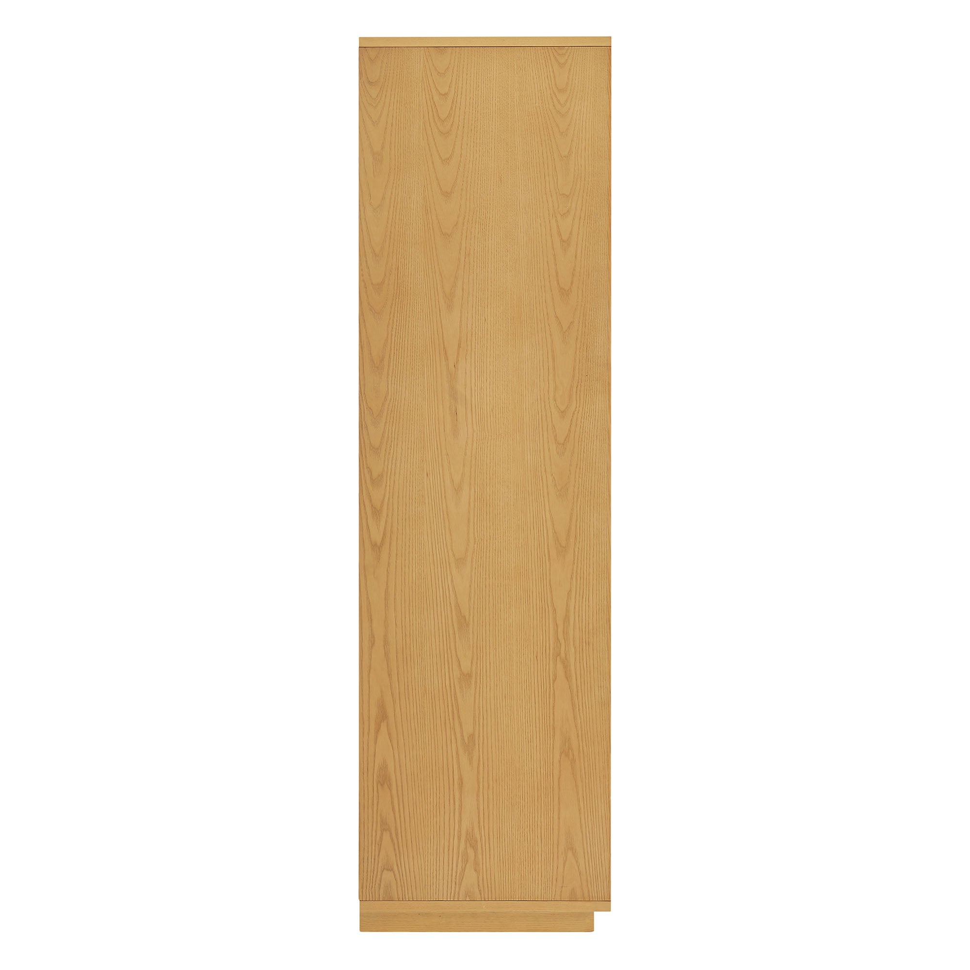 Aiko 64 Inch Tall Japandi Storage Cabinet - Light Oak