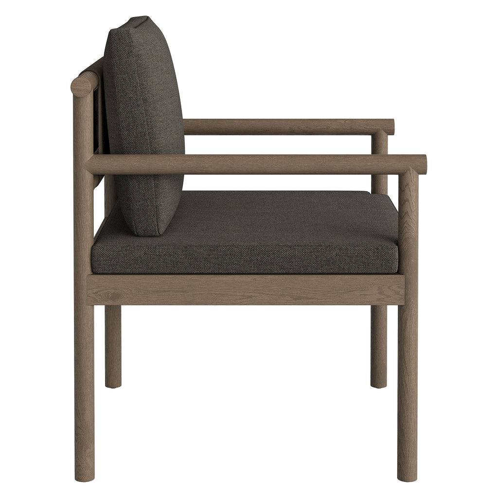 Eleni 7 Piece Outdoor Patio Teak Wood Dining Set - Weathered Gray Flint