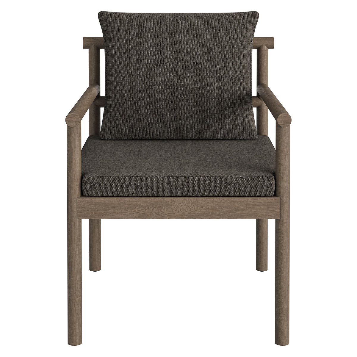 Eleni 7 Piece Outdoor Patio Teak Wood Dining Set - Weathered Gray Flint