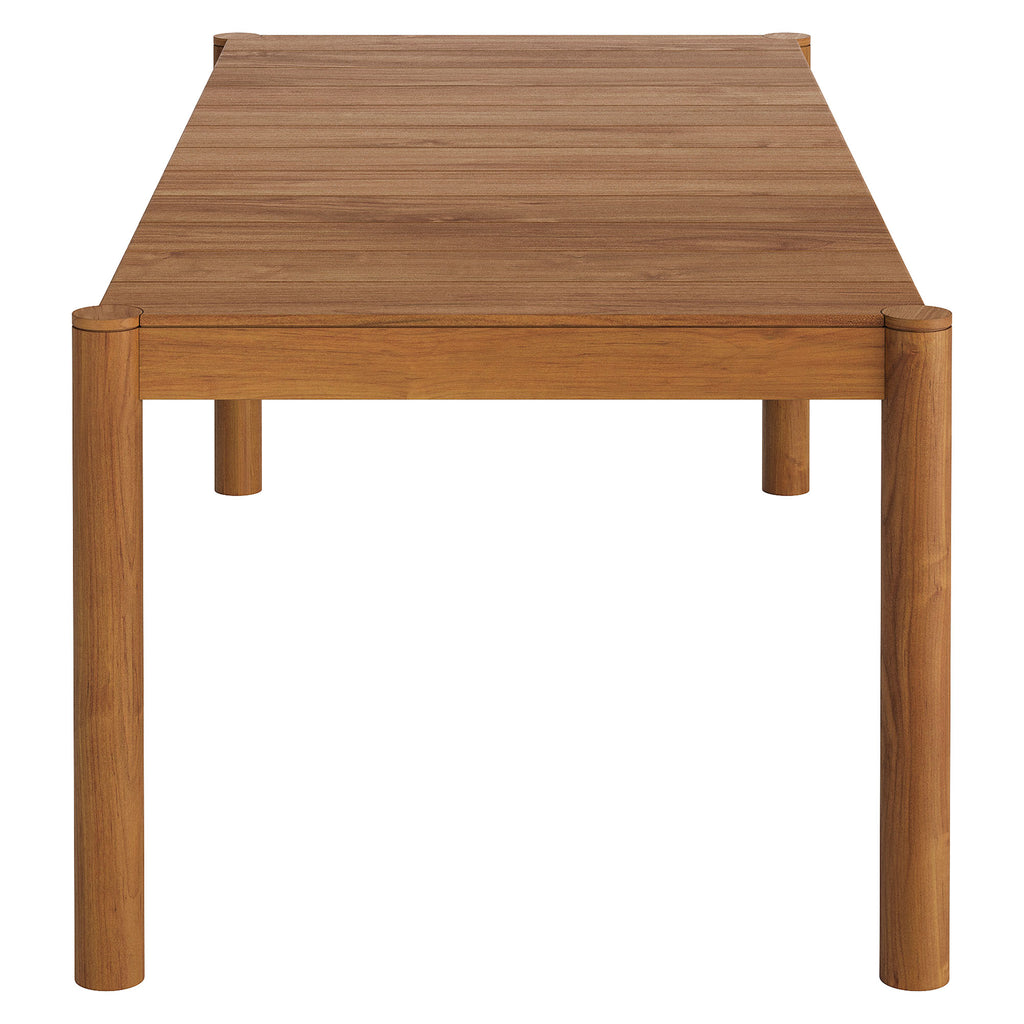 Eleni 7 Piece Outdoor Patio Teak Wood Dining Set - Natural Sail