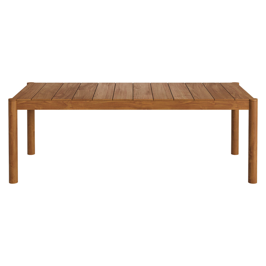 Eleni 7 Piece Outdoor Patio Teak Wood Dining Set - Natural Sail