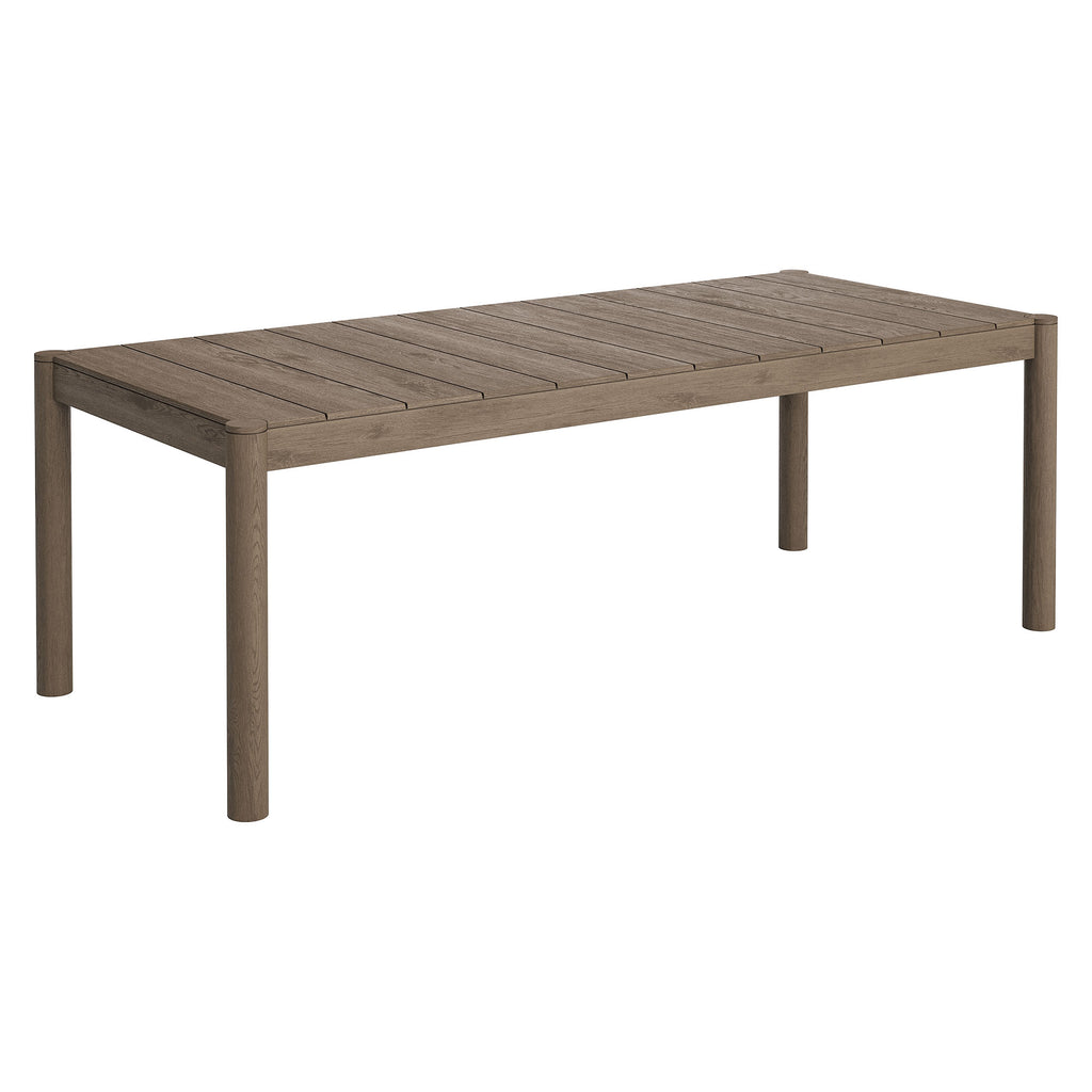 Eleni 7 Piece Outdoor Patio Teak Wood Dining Set - Weathered Gray Flint