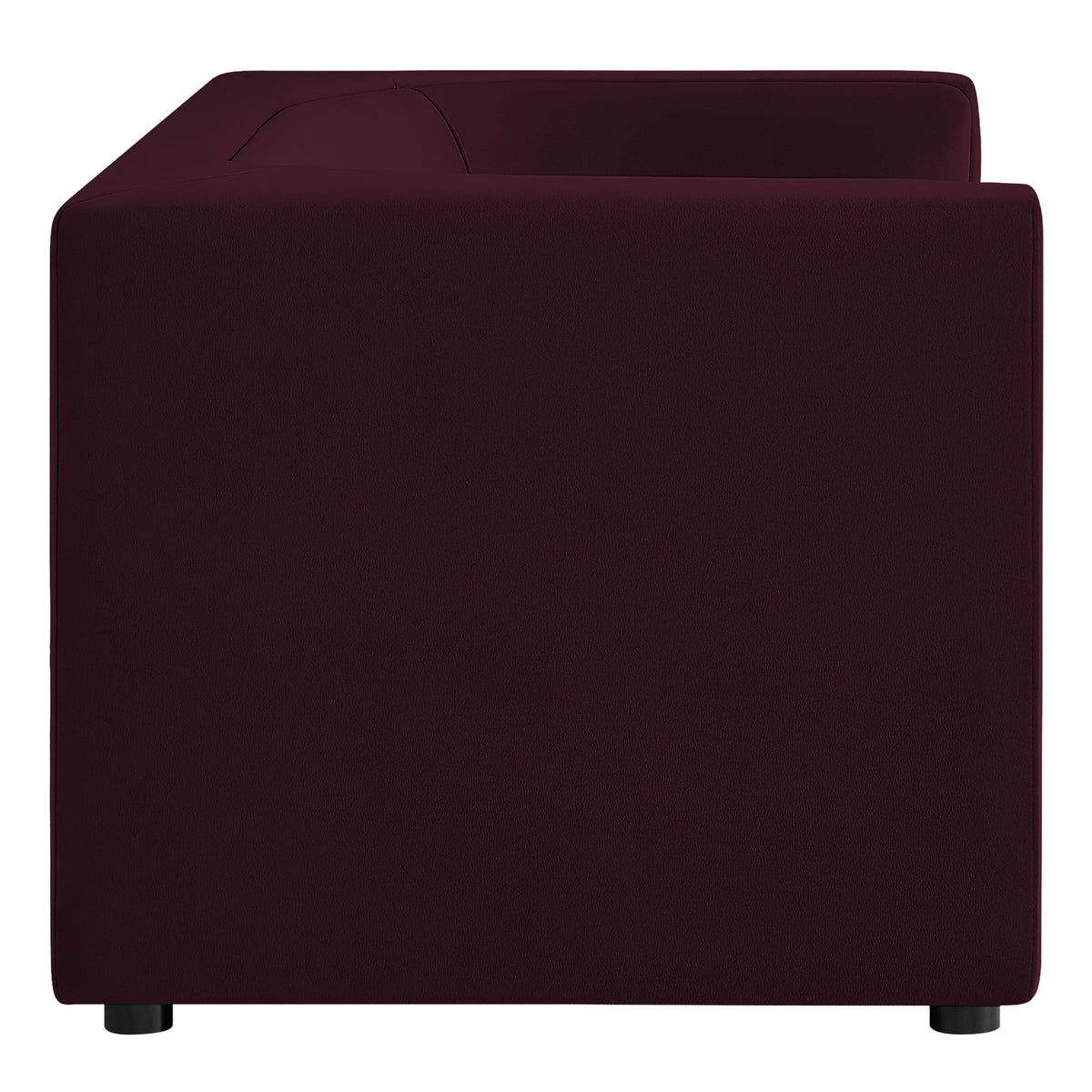 Hilda 67" Curved Back Performance Velvet Loveseat - Mulberry