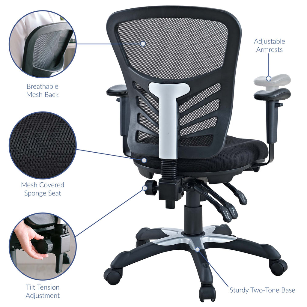 Articulate Mesh Office Chair - Black