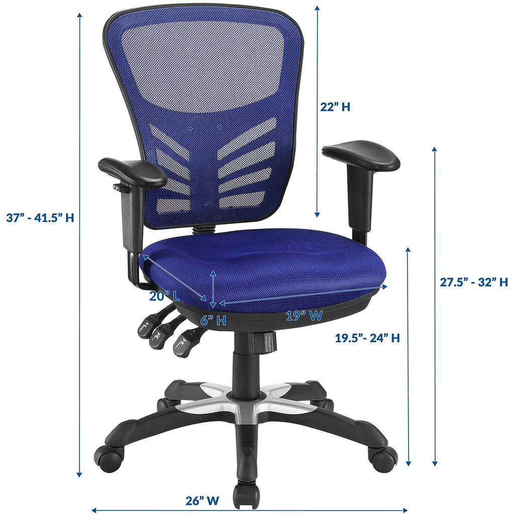 Articulate Mesh Office Chair - Blue