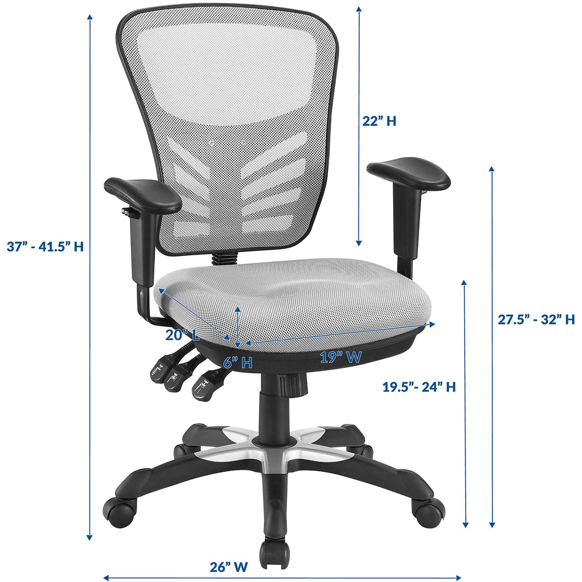 Articulate Mesh Office Chair - Gray