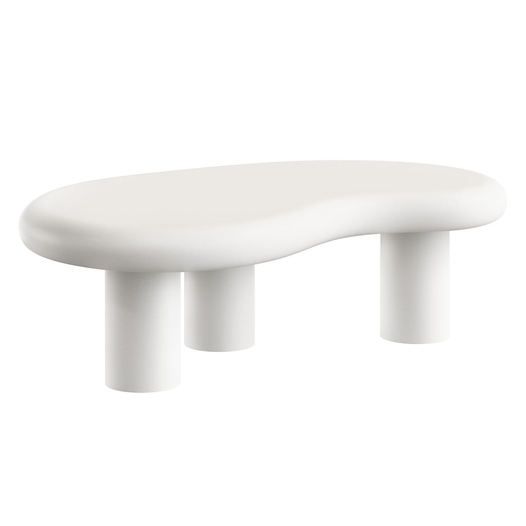 Elowen Outdoor Patio Coffee Table - White