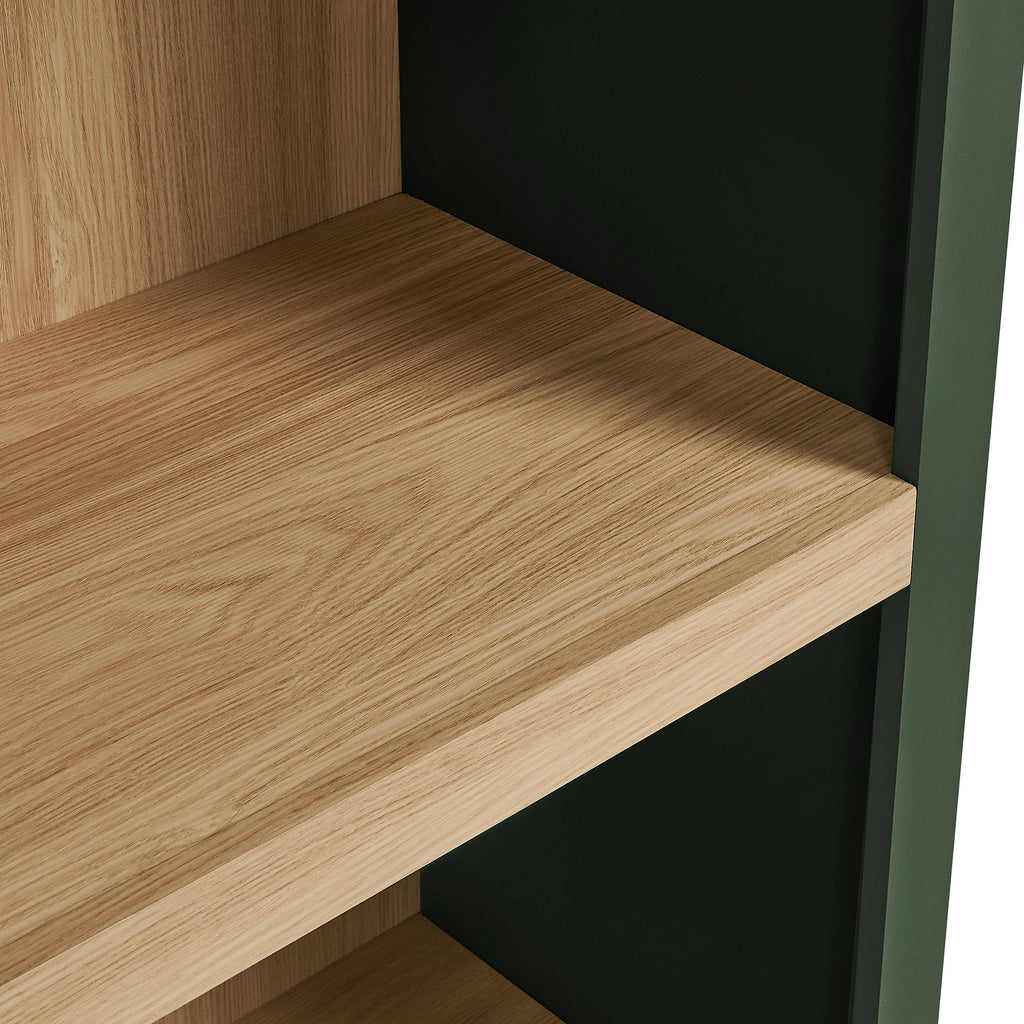 Caleb 4 Arched Display Shelf Bookcase - Hunter Green