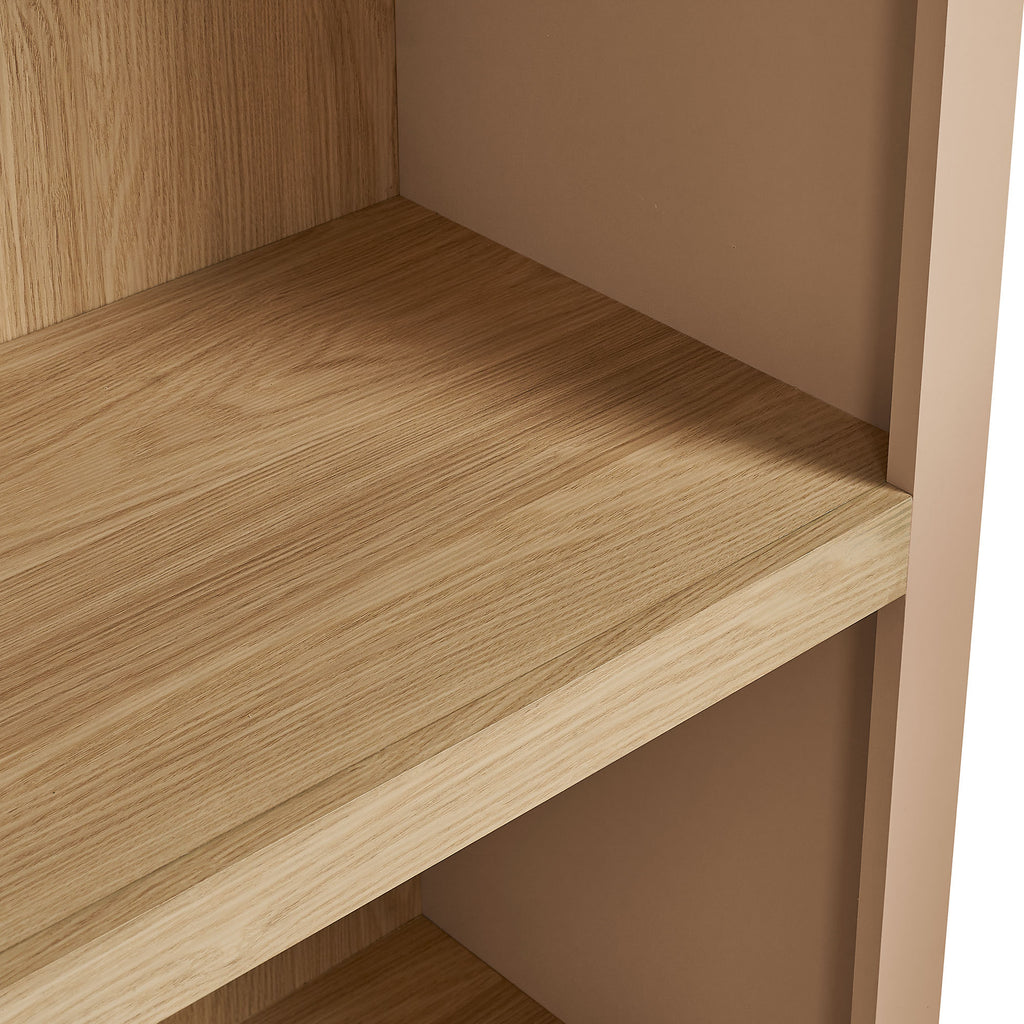 Caleb 4 Arched Display Shelf Bookcase - Tan