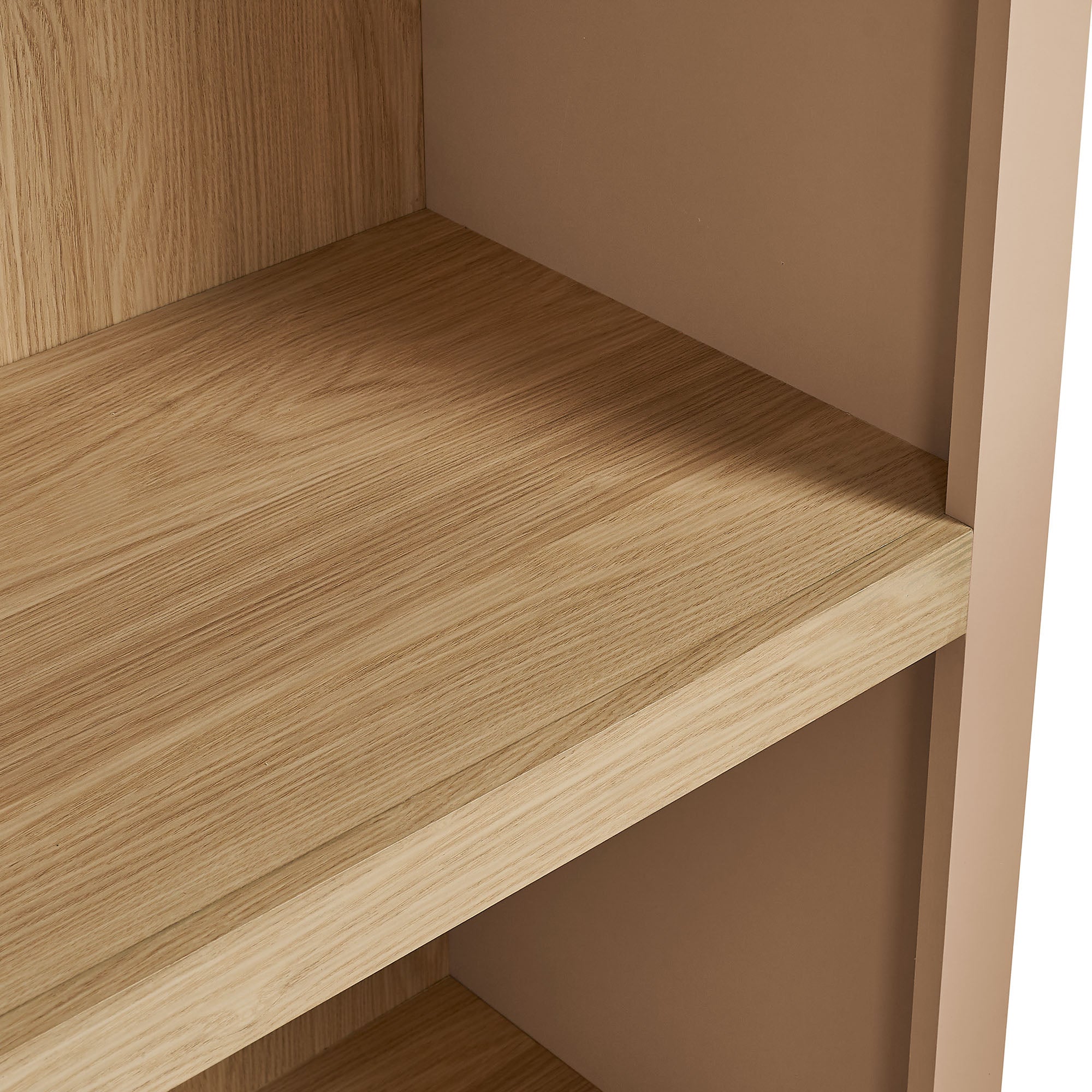 Caleb 4 Arched Display Shelf Bookcase - Tan