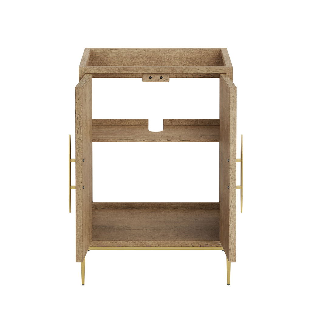 Awaken 24" Bathroom Vanity Cabinet - Oak