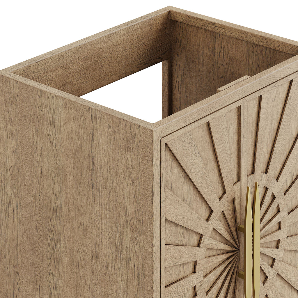 Awaken 24" Bathroom Vanity Cabinet - Oak