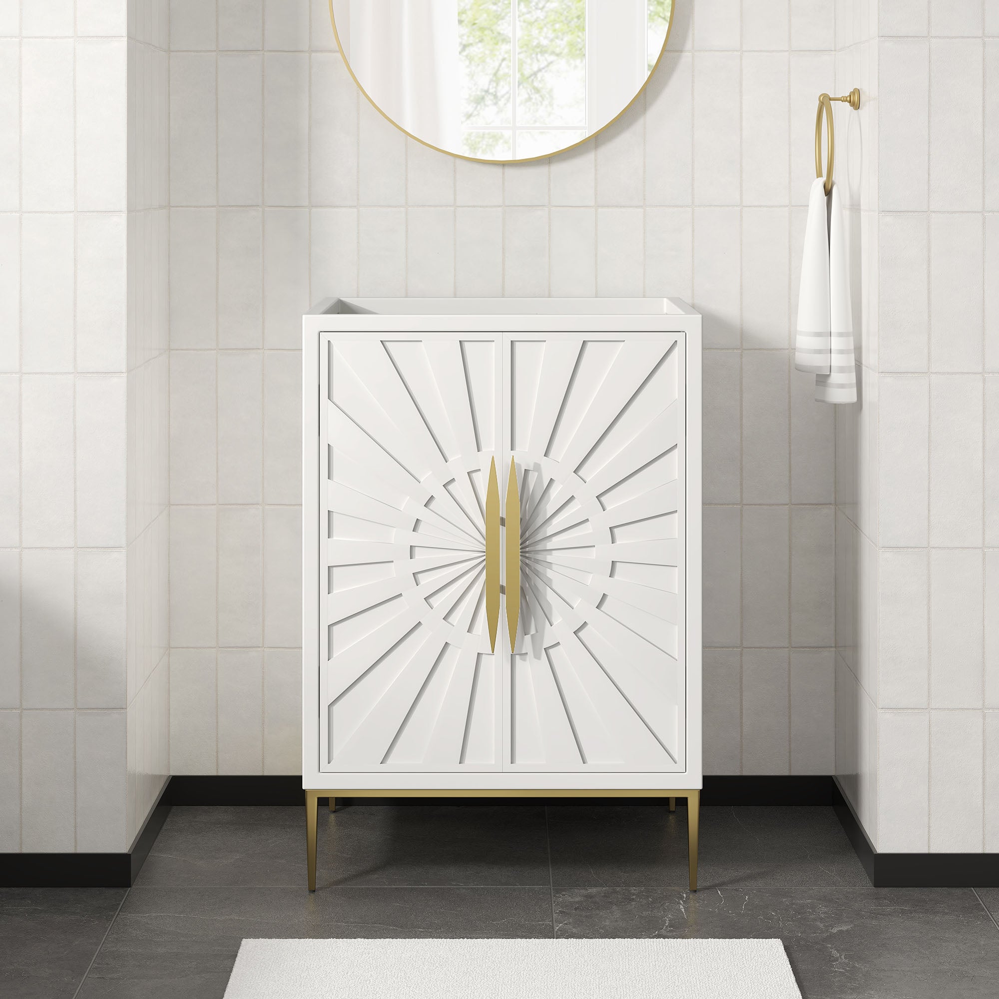 Awaken 24" Bathroom Vanity Cabinet - White