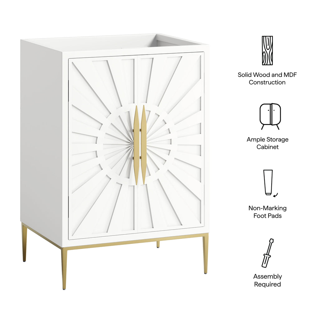 Awaken 24" Bathroom Vanity Cabinet - White