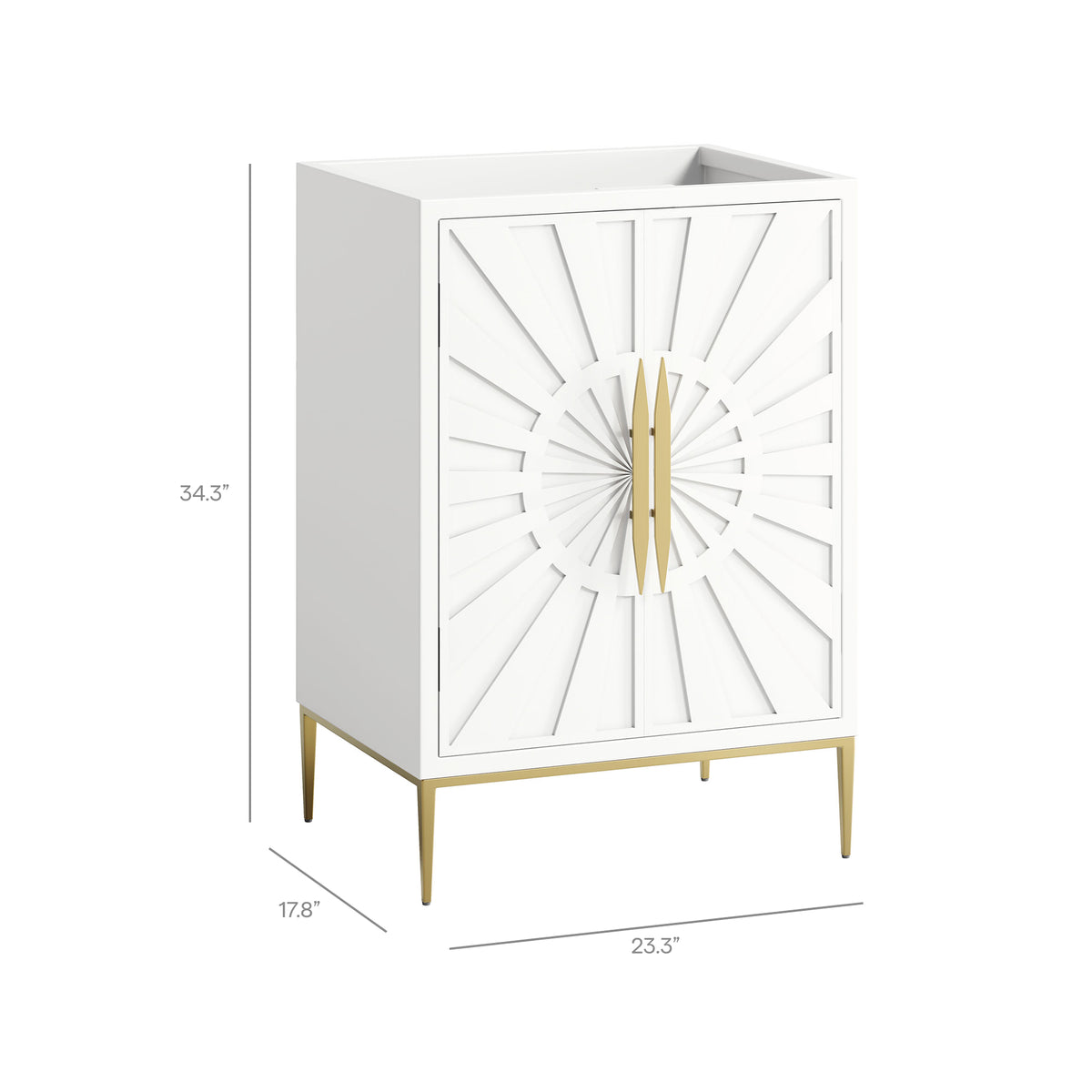 Awaken 24" Bathroom Vanity Cabinet - White