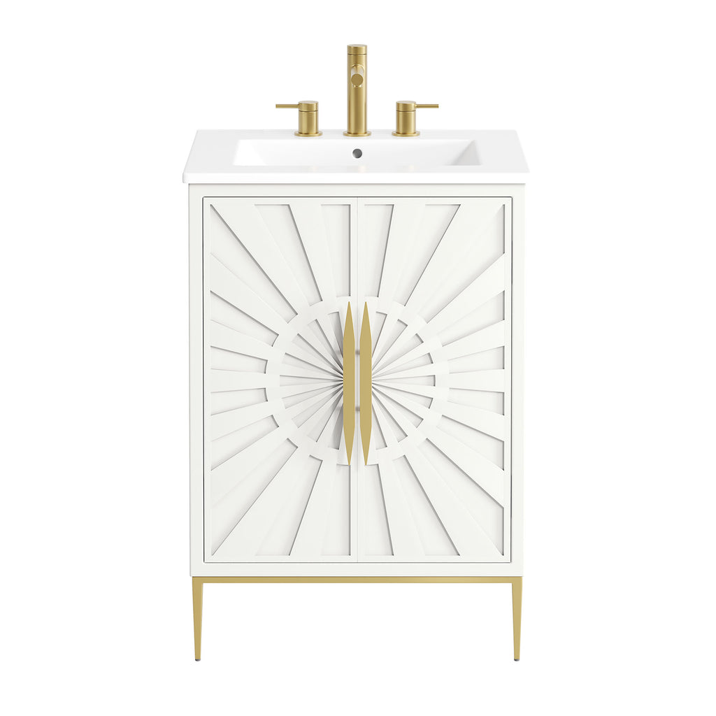 Awaken 24" Bathroom Vanity - White White