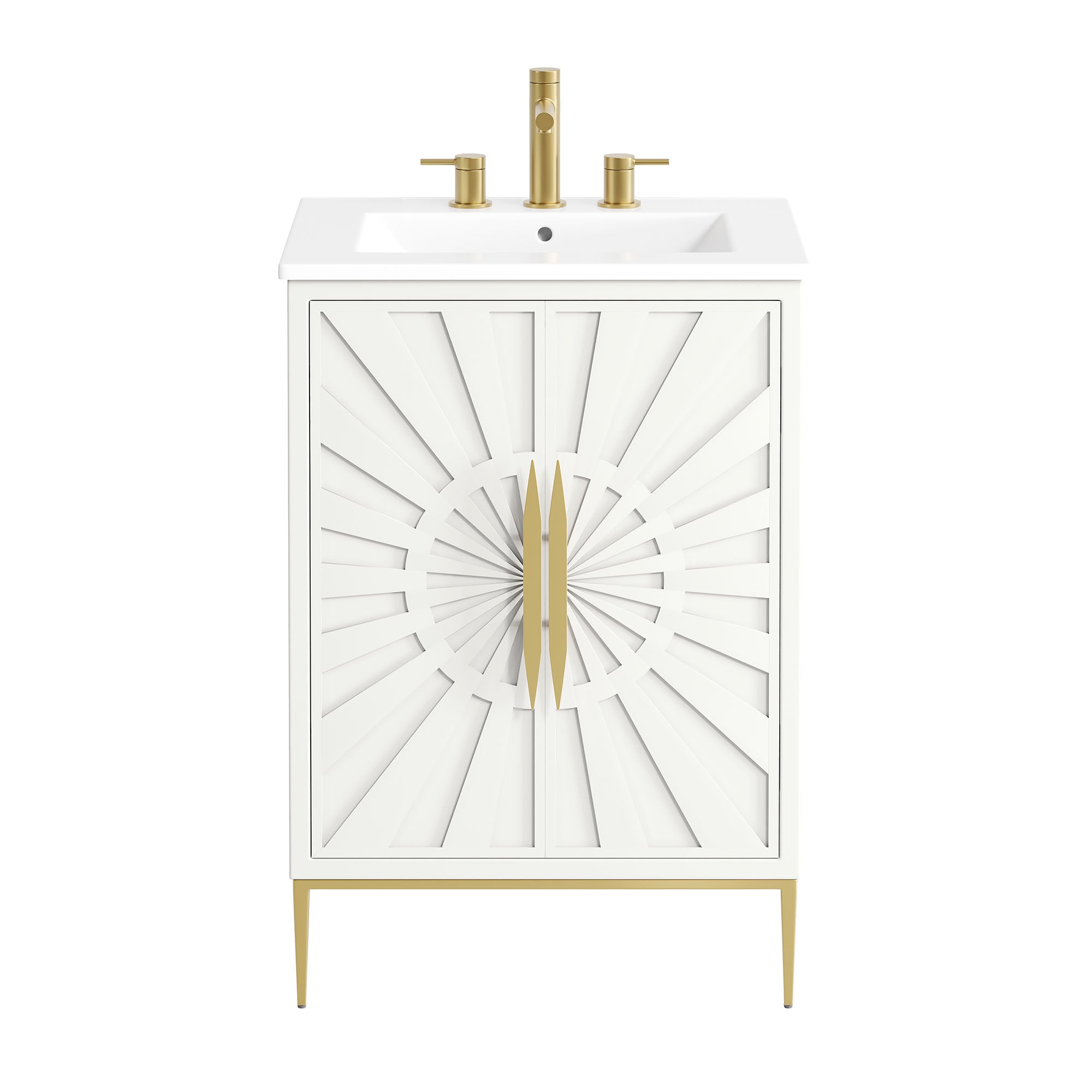 Awaken 24" Bathroom Vanity - White White